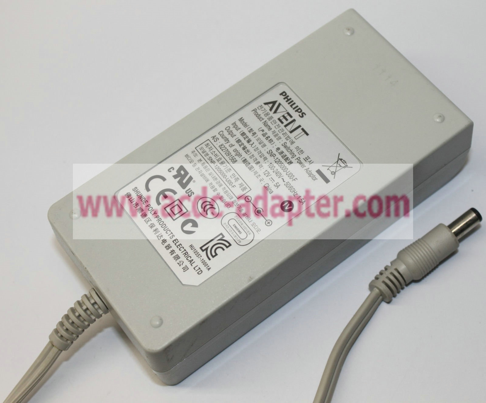 New Philips 12V 5A SNP-1205000-U00-F AC Adapter Switching Power Supply Charger New Philips 12V 5A SNP-1205000-U00-F AC Adapter Switching Power Supply Charger